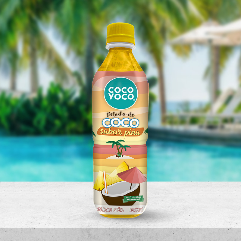 COCOYOCO Bebida de coco sabor piña