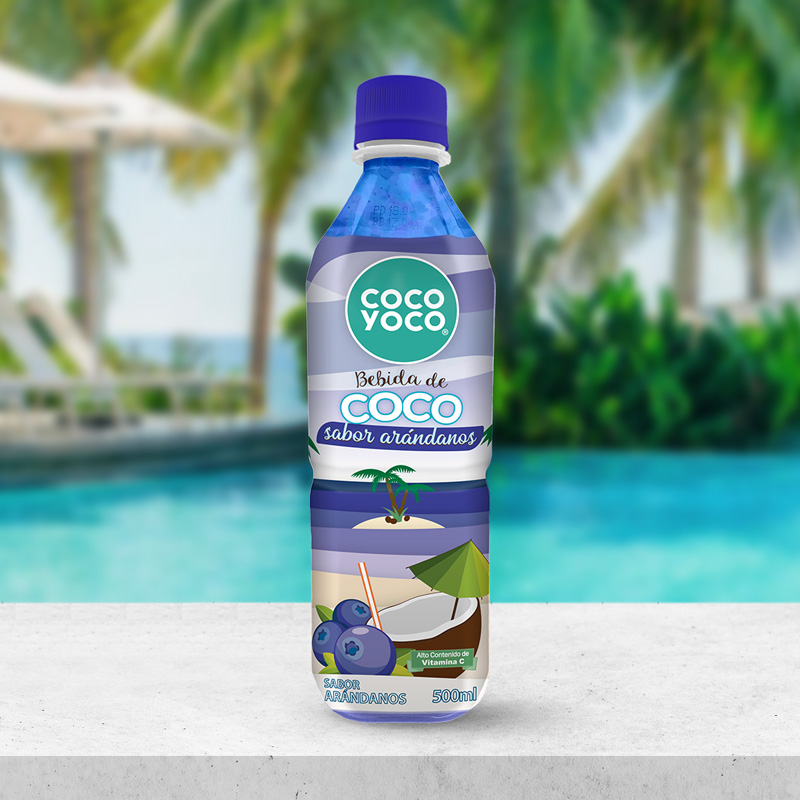 COCOYOCO Bebida de coco sabor arándanos