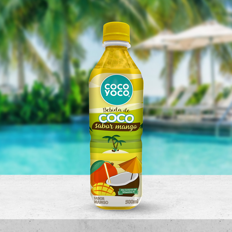COCOYOCO Bebida de coco sabor mango